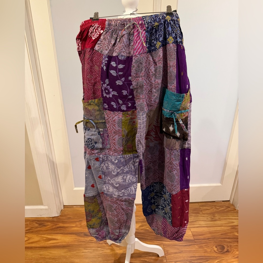 Kantha Patchwork Pants - image 1